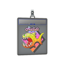 Sticker Slab | Yellow Jaggyfish