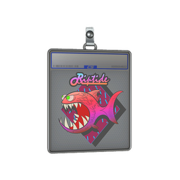 Sticker Slab | Pink Jaggyfish