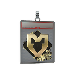 Sticker Slab | MOUZ (Gold) | Rio 2022