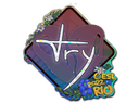 Sticker | TRY (Glitter) | Rio 2022