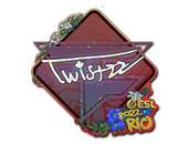 Sticker | Twistzz (Glitter) | Rio 2022