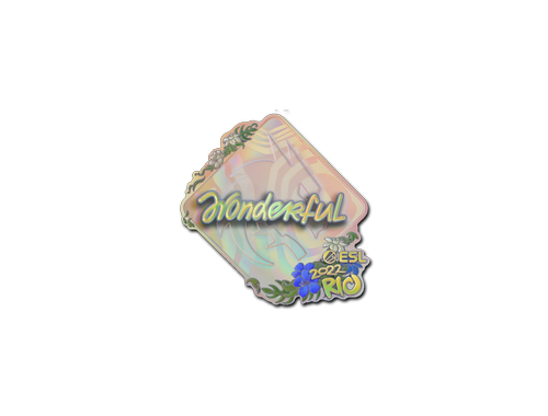 Sticker | w0nderful (holo) | Rio 2022
