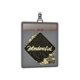 Sticker Slab | w0nderful (Gold) | Rio 2022