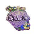 Sticker | qikert (Champion) | Rio 2022