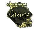 Sticker | qikert (Gold, Champion) | Rio 2022