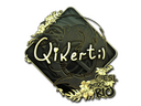 Sticker | qikert (Gold) | Rio 2022