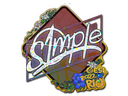 Sticker | s1mple (Glitter) | Rio 2022