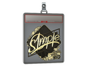 Sticker Slab | s1mple (Gold) | Rio 2022