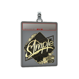 Sticker Slab | s1mple (Gold) | Rio 2022