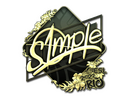 Sticker | s1mple (Gold) | Rio 2022
