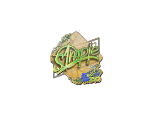 Наліпка | s1mple (голографічна) | Ріо 2022