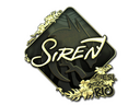 Sticker | S1ren (Gold) | Rio 2022