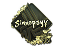 Sticker | sinnopsyy (Gold) | Rio 2022