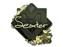 Sticker | dexter (Gold) | Rio 2022