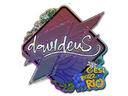 Sticker | dav1deuS (Glitter) | Rio 2022
