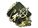 Sticker | gxx- (Gold) | Rio 2022