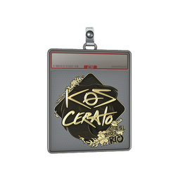 Sticker Slab | KSCERATO (Gold) | Rio 2022