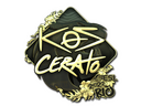 Sticker | KSCERATO (Gold) | Rio 2022