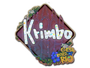 Sticker | Krimbo (Glitter) | Rio 2022