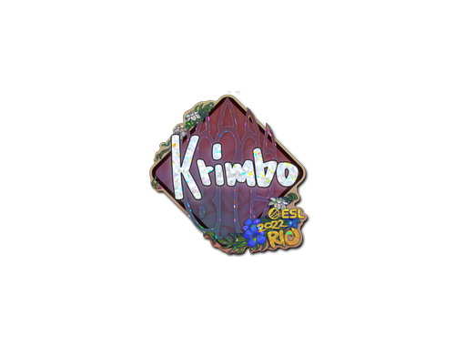 Aufkleber | Krimbo (Glitzer) | Rio 2022