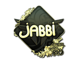 Sticker | jabbi (Gold) | Rio 2022