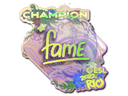Sticker | fame (Holo, Champion) | Rio 2022