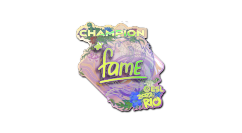 Sticker | fame (Holo, Champion) | Rio 2022
