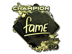 Sticker | fame (Gold, Champion) | Rio 2022