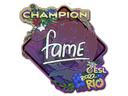 Sticker | fame (Glitter, Champion) | Rio 2022