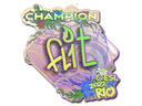 Sticker | FL1T (Holo, Champion) | Rio 2022