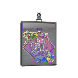 Sticker Slab | FL1T (Glitter, Champion) | Rio 2022