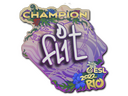 Sticker | FL1T (Champion) | Rio 2022