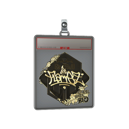 Sticker Slab | FlameZ (Gold) | Rio 2022