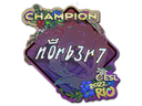 Sticker | n0rb3r7 (Glitter, Champion) | Rio 2022