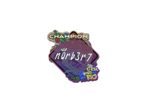 Sticker | n0rb3r7 (scintillant, champion) | Rio 2022