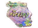 Sticker | n0rb3r7 (Holo, Champion) | Rio 2022