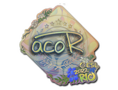 Наклейка | acoR (голографическая) | Рио-2022