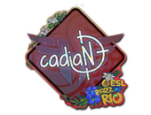 Наклейка | cadiaN (с блёстками) | Рио-2022