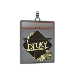 Sticker Slab | broky (Gold) | Rio 2022