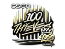 Sticker | 100 Thieves (Gold) | 2020 RMR