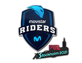 Наклейка | Movistar Riders | Стокгольм-2021