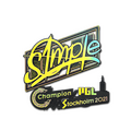 Sticker | s1mple (Holo) | Stockholm 2021