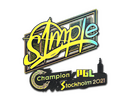 Sticker | s1mple (Holo) | Stockholm 2021