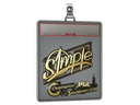 Sticker Slab | s1mple (Gold) | Stockholm 2021