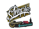 Sticker | s1mple | Stockholm 2021