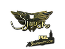 Sticker | sjuush (Gold) | Stockholm 2021
