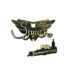 Sticker | sjuush (Gold) | Stockholm 2021