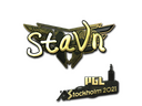 Sticker | stavn (Gold) | Stockholm 2021
