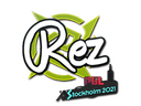 Sticker | REZ | Stockholm 2021