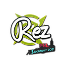 Sticker | REZ | Stockholm 2021